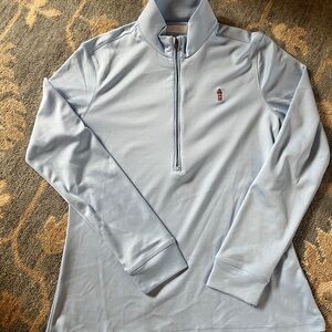 Greg Norman Collection Heritage Golf Tournament Light Blue Women's Top